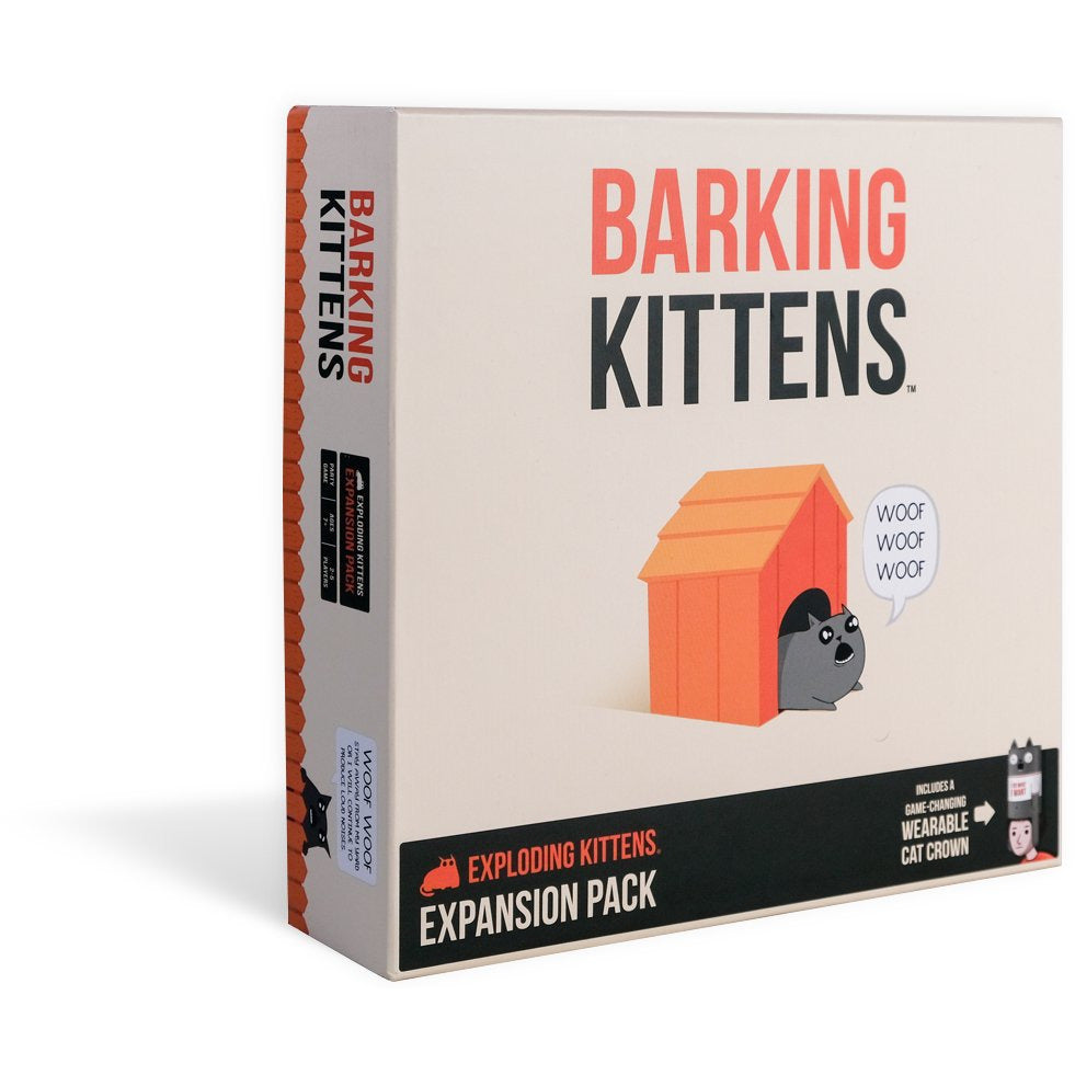 Exploding Kittens: Barking Kittens Expansion Pack - Fun Family Card Game for Adults & Kids - Perfect for Parties, Game Nights & Travel