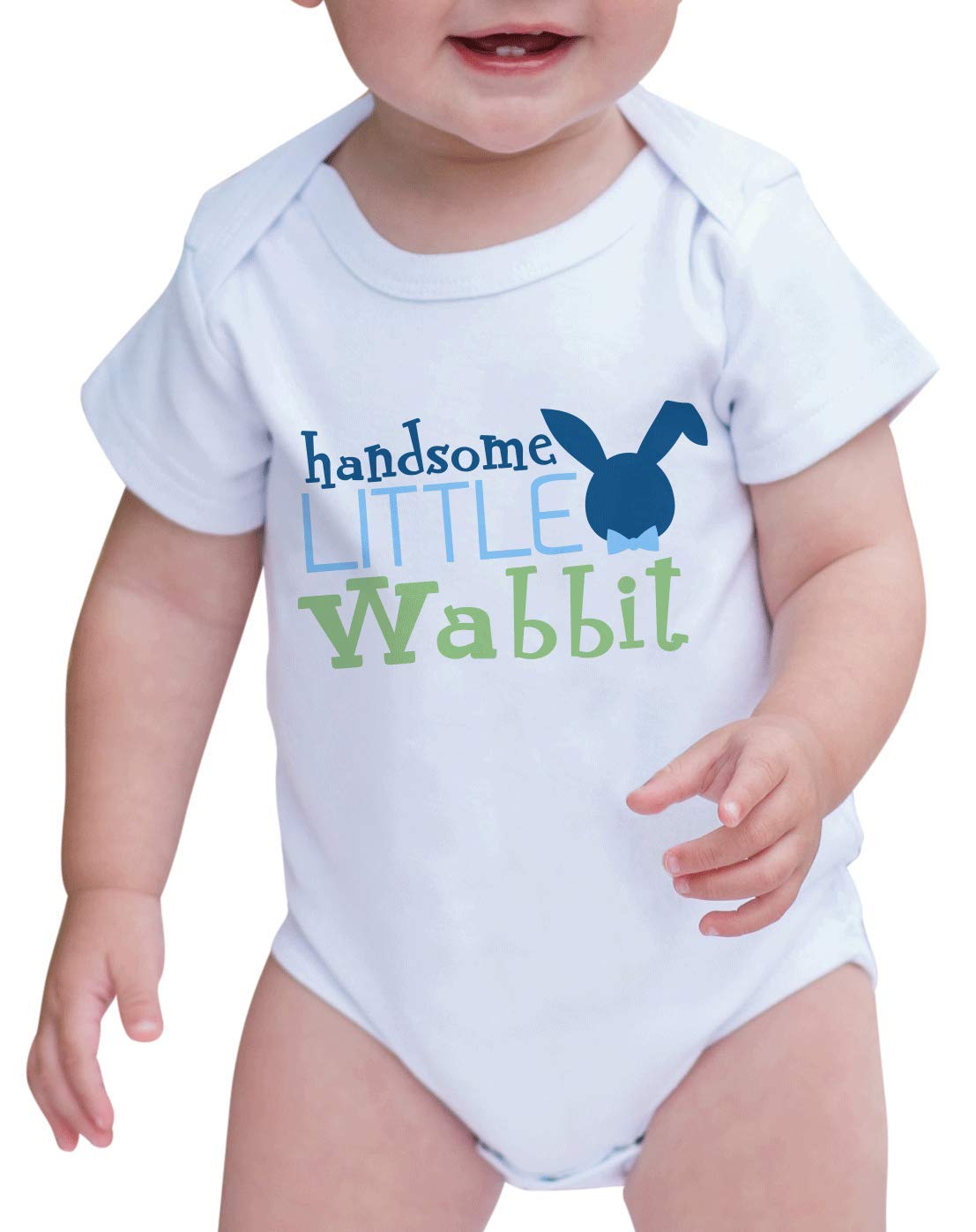 7 ate 9 Apparel Boys' Stylish Rabbit Easter Romper - Perfect for Easter Photos, Spring Outings & Holiday Celebrations