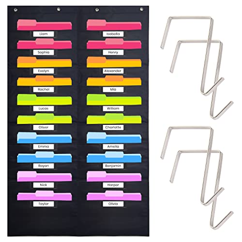 Black - (20 Name Tag Pockets)