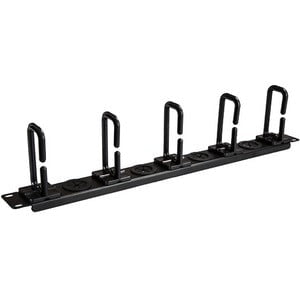 1U Server Rack Cable Management Panel - Organize Network & KVM Cables for Data Center, Server Room, and Home Office Rack Setup