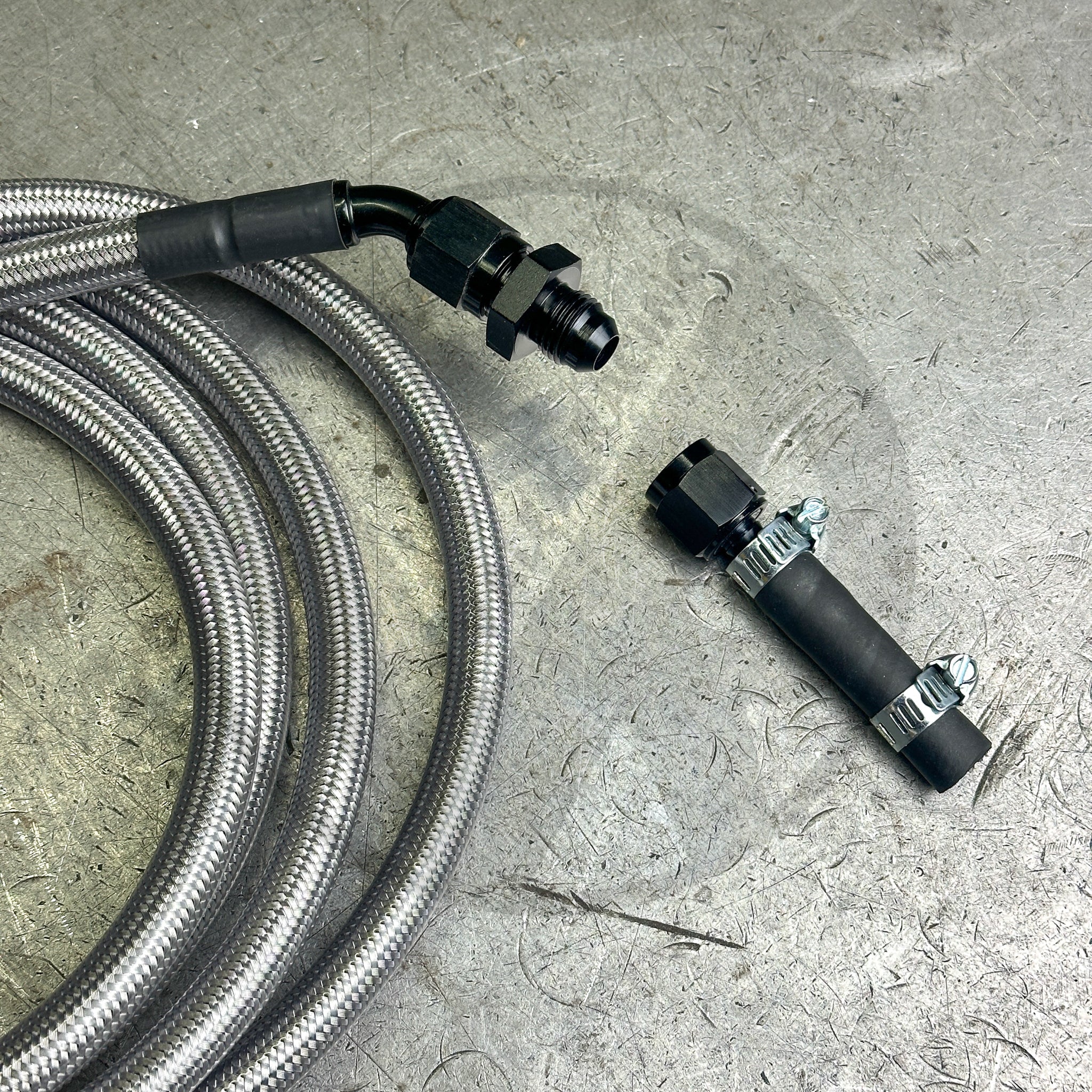 96-00 Honda Civic E85 Compatible Stainless Steel Fuel Return Line Kit - Regulator to Tank Replacement Part | High Performance Fuel System Upgrade for Racing & Daily Driving
