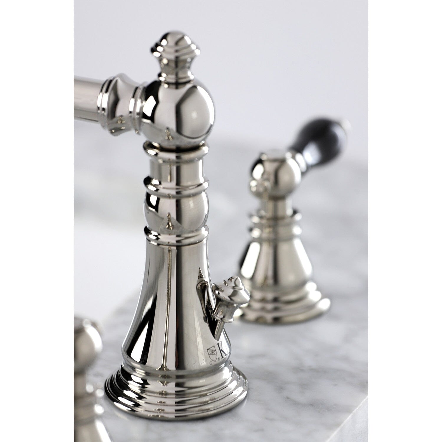Duchess Two-Handle 3-Hole Widespread Bathroom Faucet with Brass Pop-Up Drain - Elegant Deck Mount Sink Faucet for Modern Bathrooms & Powder Rooms