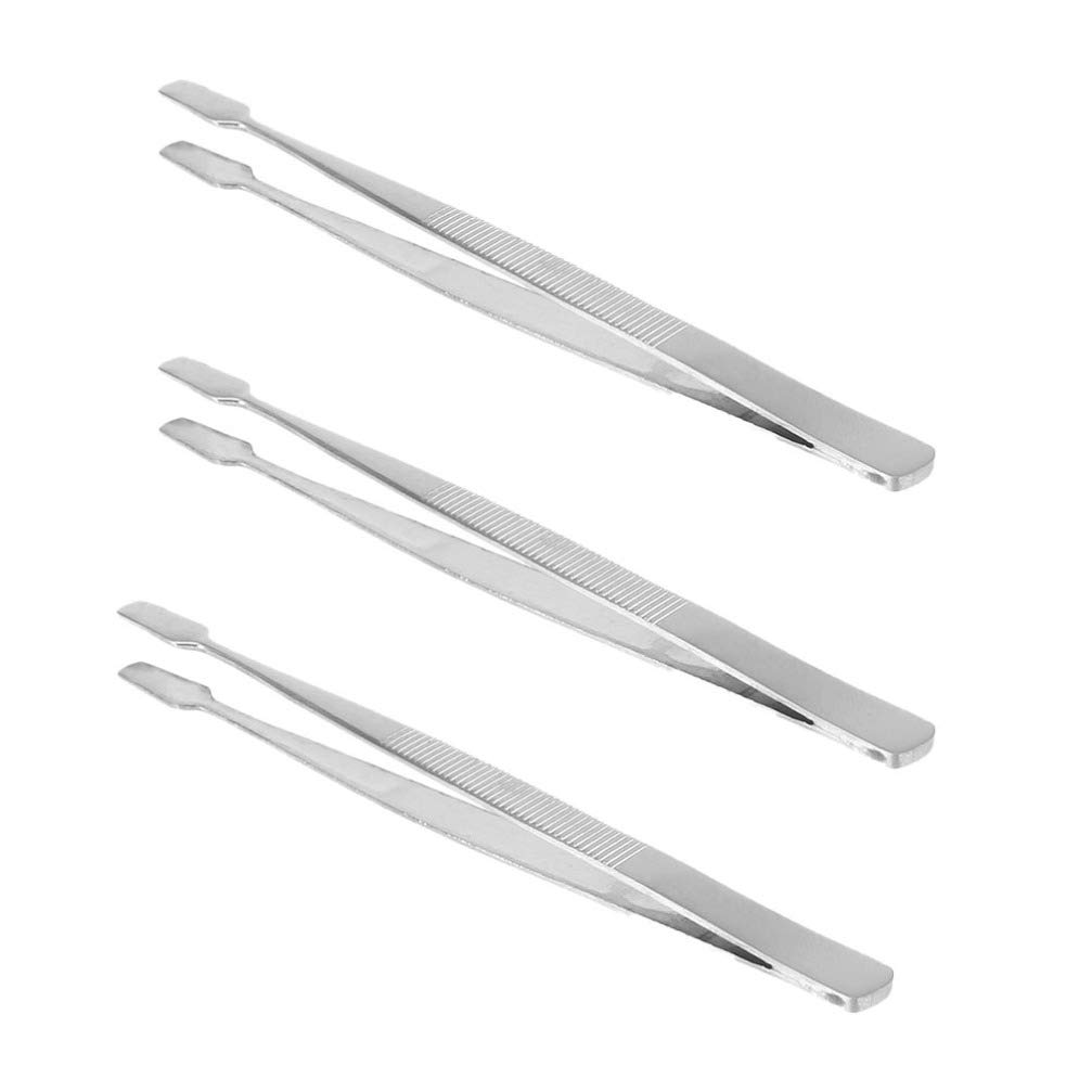 TEHAUX 3pcs Stainless Steel Eyelash Stamp & Nipper Set - False Eyelash Application Tool for Professional & Home Use - Perfect for Eyelash Extensions, Salon Styling & DIY Beauty Care