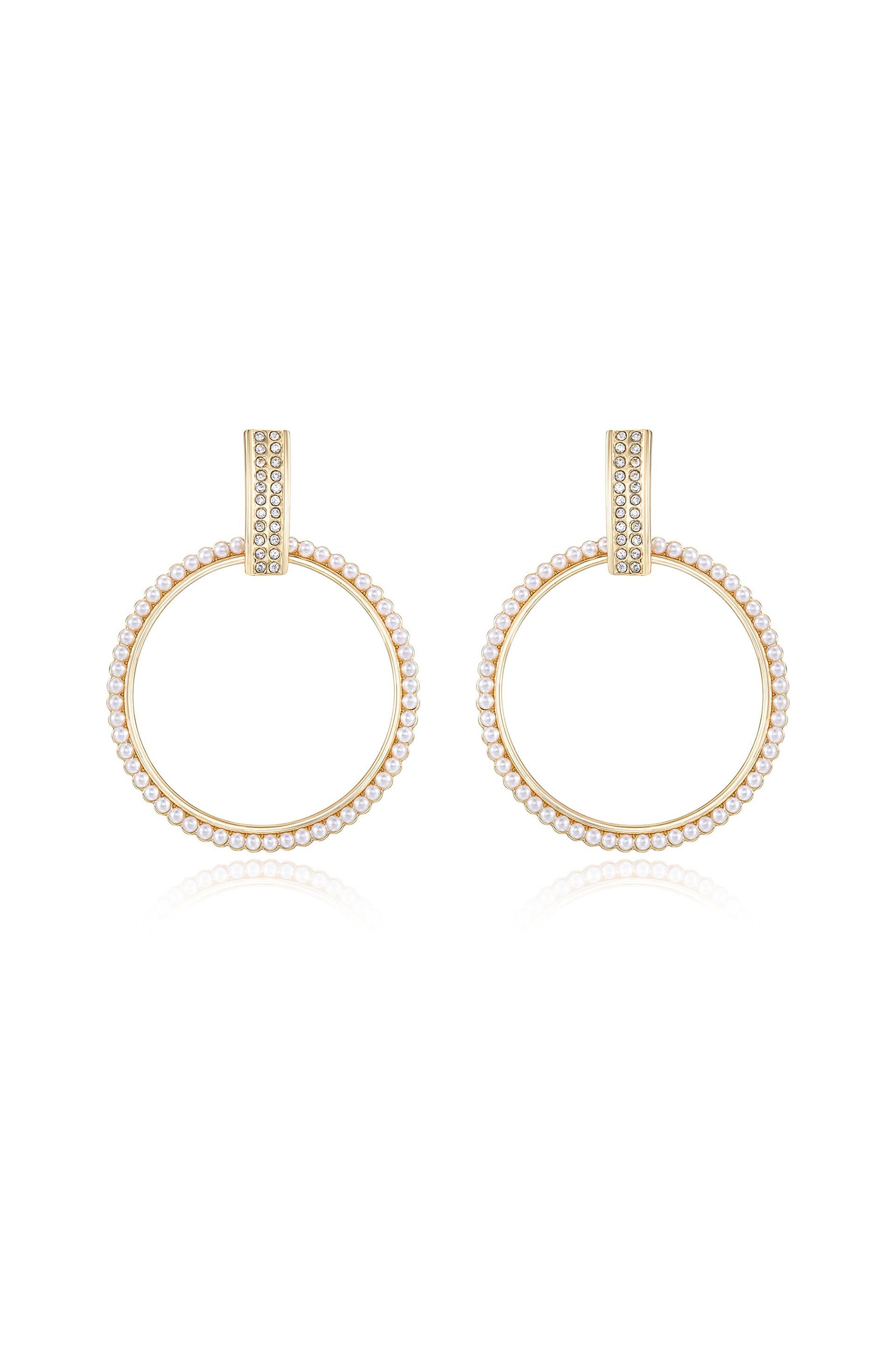 Elegant Classic Crystal Round Earrings for Women - Hypoallergenic & Sparkling Jewelry - Perfect for Parties, Weddings & Everyday Wear