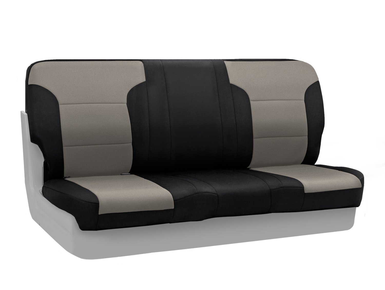 Coverking Custom Fit Rear Bench Seat Cover for Suzuki Samurai - Neosupreme Fabric (Charcoal/Black) | Durable Protection for Off-Roading, Camping & Daily Commutes