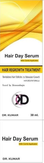 Dr. Kumar's Hair Growth Serum for Men & Women - Hair Repair, Regrowth & Nourishment Treatment | Revitalizes Thinning Hair & Promotes Healthy Scalp for Daily Hair Care Routine