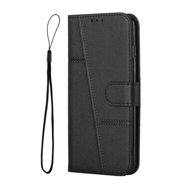 Premium Leather Wallet Case for Samsung Galaxy S22 with Lanyard - Stylish & Protective Phone Cover for Everyday Use, Travel, and Business