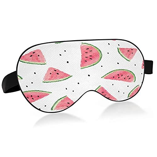 Watermelon Seed Sleep Mask for Women & Men - Soft Blackout Eye Mask for Sleeping, Travel & Relaxation - Comfortable & Breathable Blindfold for Nighttime, Naps & Meditation