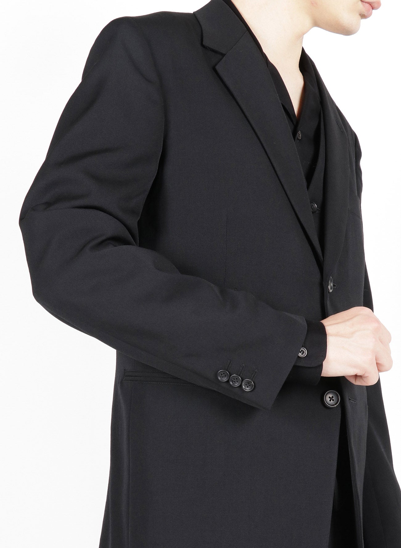 Men's Gabardine Suit - 2 Button Single Breasted Jacket for Business, Weddings & Formal Events