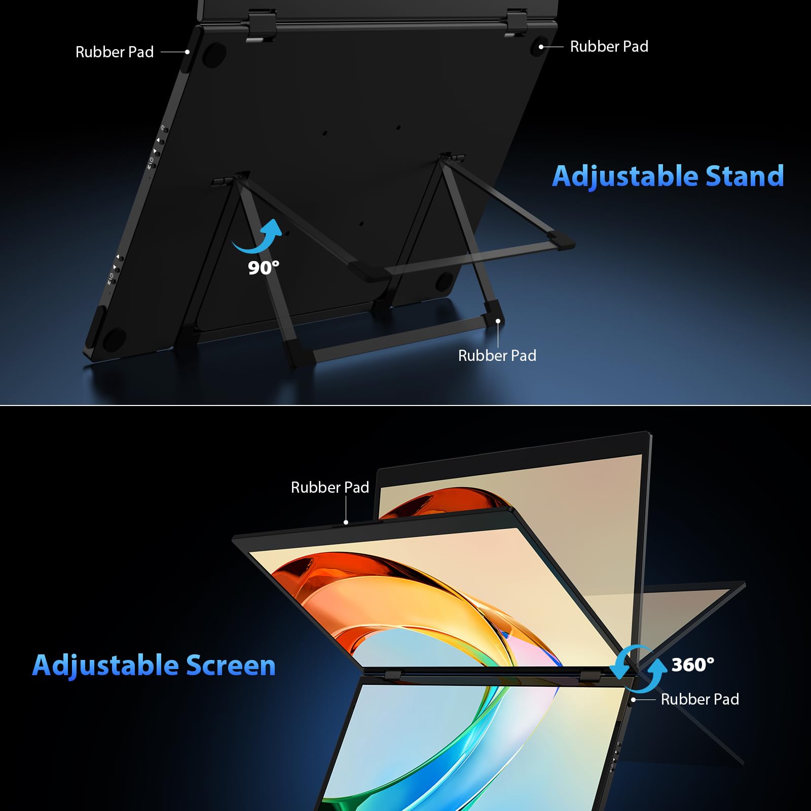 HotYeah Triple Laptop Screen Extender - 15.6