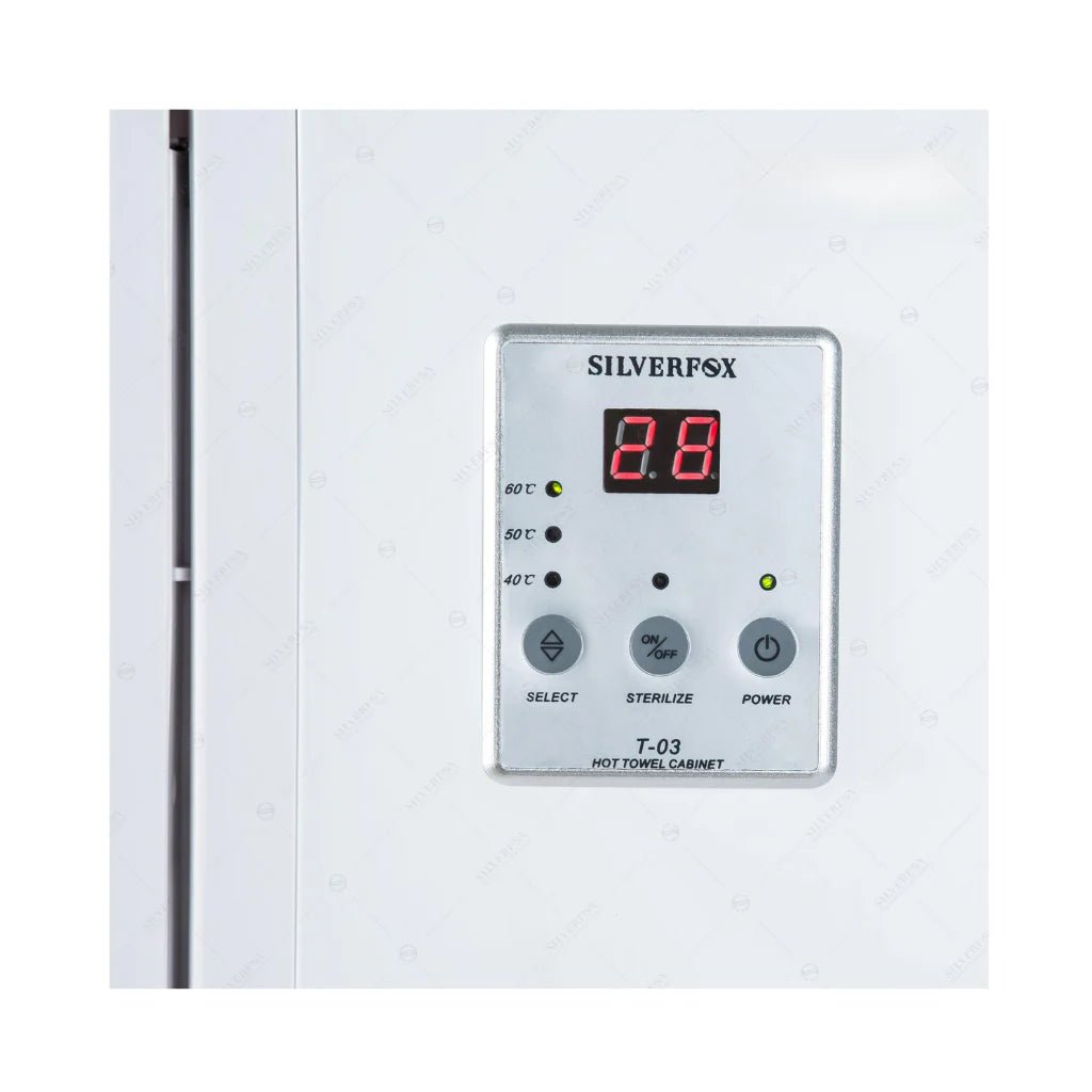Silverfox 18L Hot Towel Cabinet T03 - Adjustable Temperature Control & Ozone Sterilization - Perfect for Spas, Salons, and Home Luxury Bathrooms