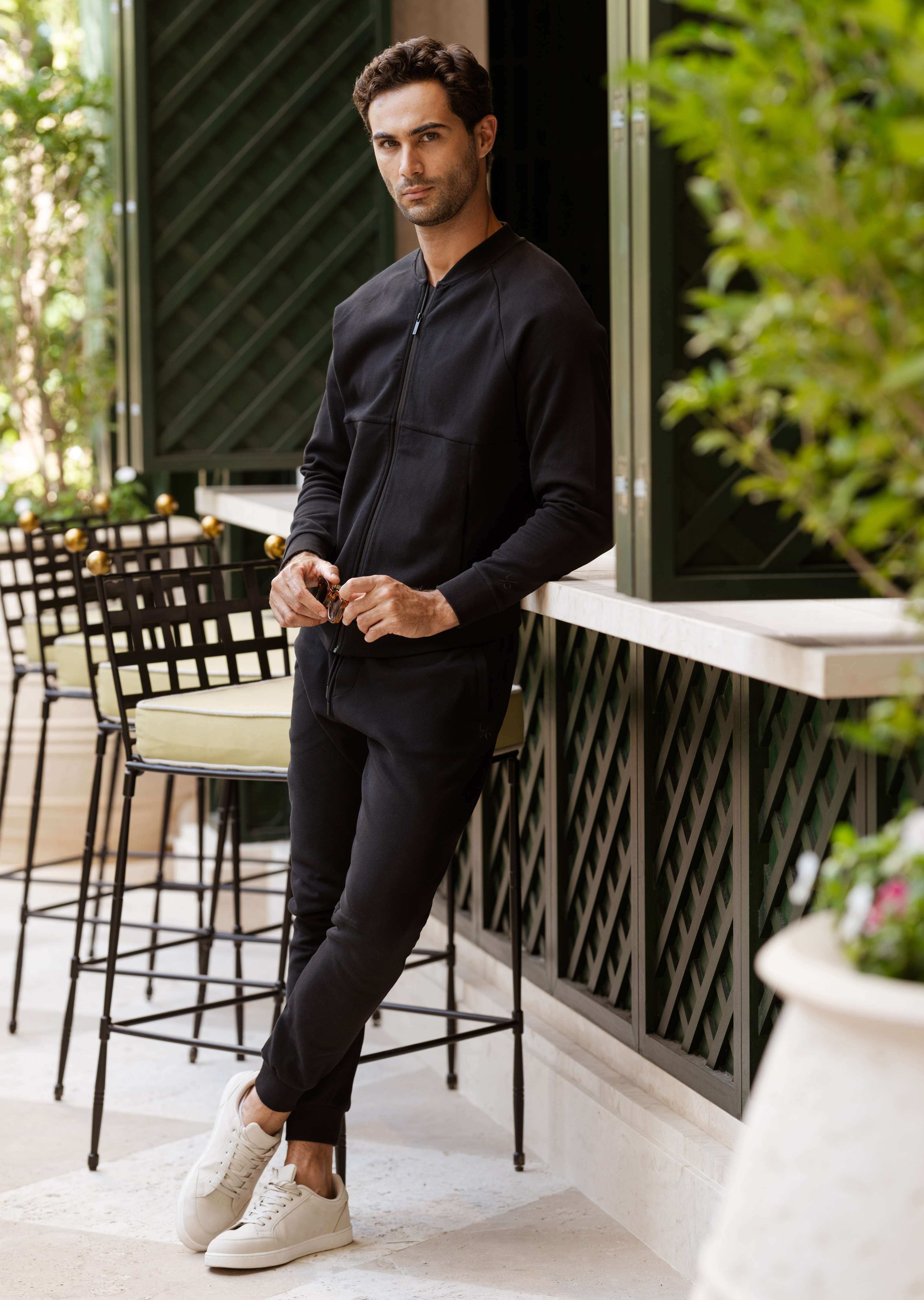 Premium Men's Textured Dress Pants - Black | Slim Fit Business Casual Trousers for Office, Wedding & Formal Events