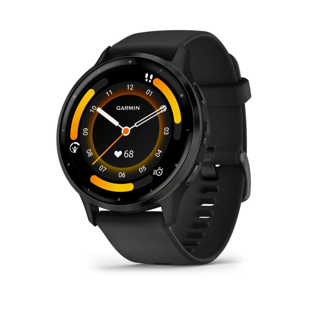 Slate Stainless Steel Bezel with Black Case and Silicone Band