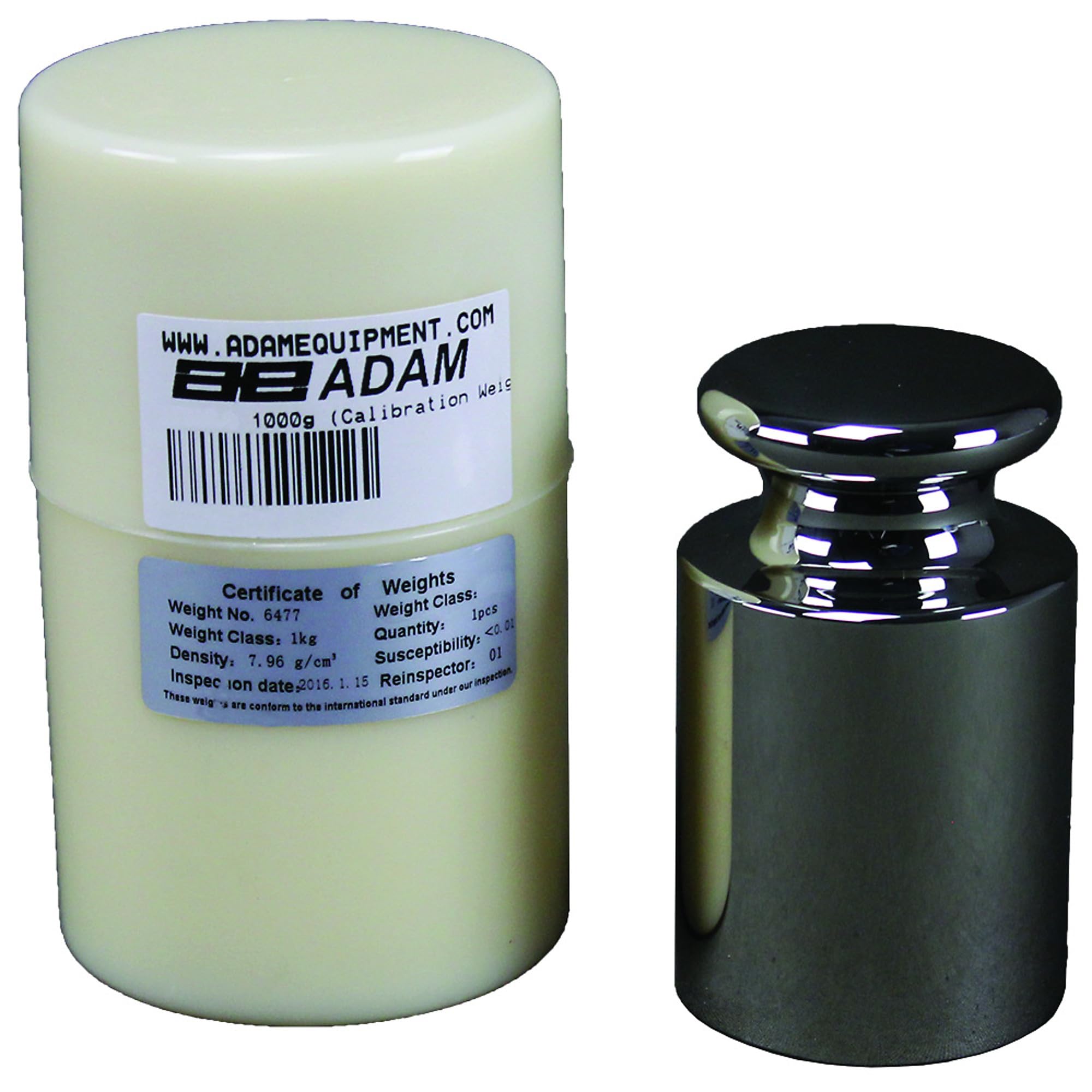 Adam Equipment ASTM2 1000G Calibration Weight - High Precision 1000 Gram Lab Scale Weight for Scientific, Industrial & Jewelry Use - Model# ASTM 2 - 1000G