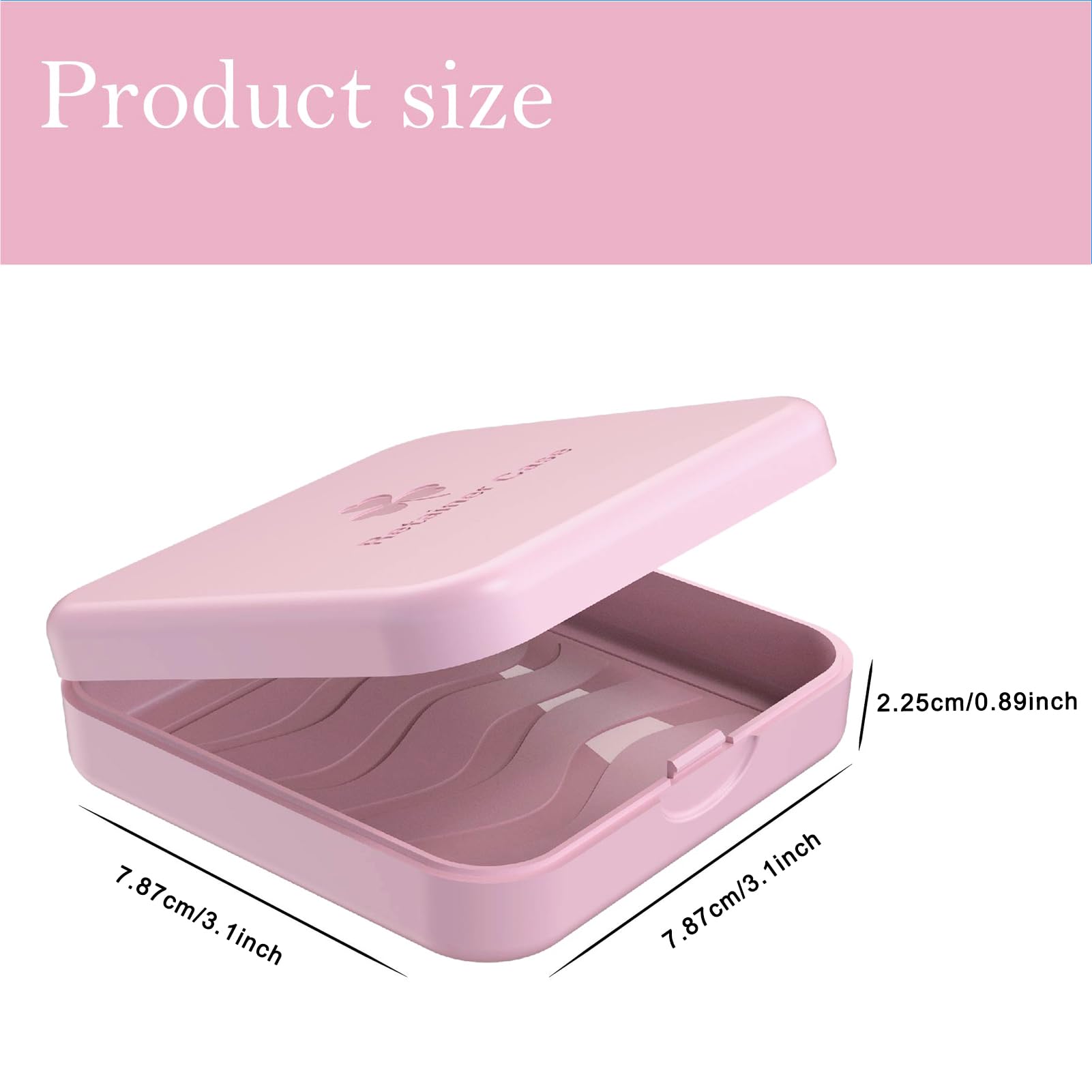 ARGOMAX 4-Piece Orthodontic Retainer Case - Clear Aligner & Braces Storage Box (Pink) | Perfect for Travel, School & Daily Teeth Protection