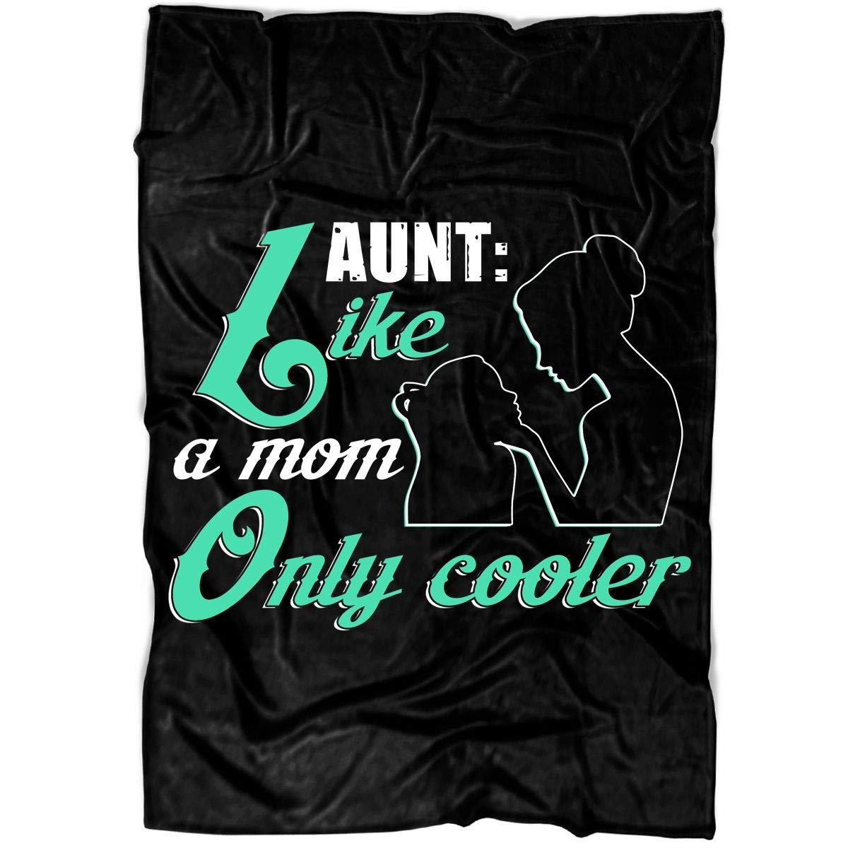 Aunt Like A Mom Soft Fleece Throw Blanket - Ultra Plush Luxury Blanket for Women, Large 80
