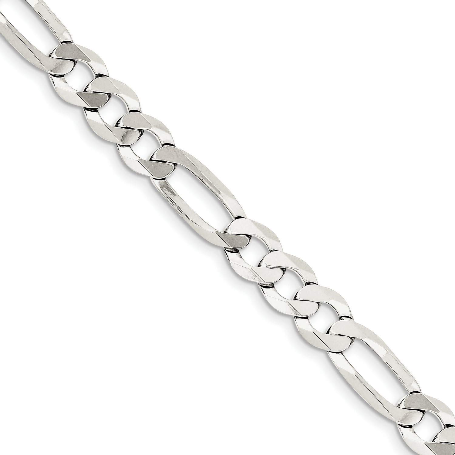 925 Sterling Silver Lightweight Figaro Chain Necklace, Bracelet or Anklet - Dainty Jewelry for Women & Men - Perfect for Everyday Wear, Gifts & Special Occasions