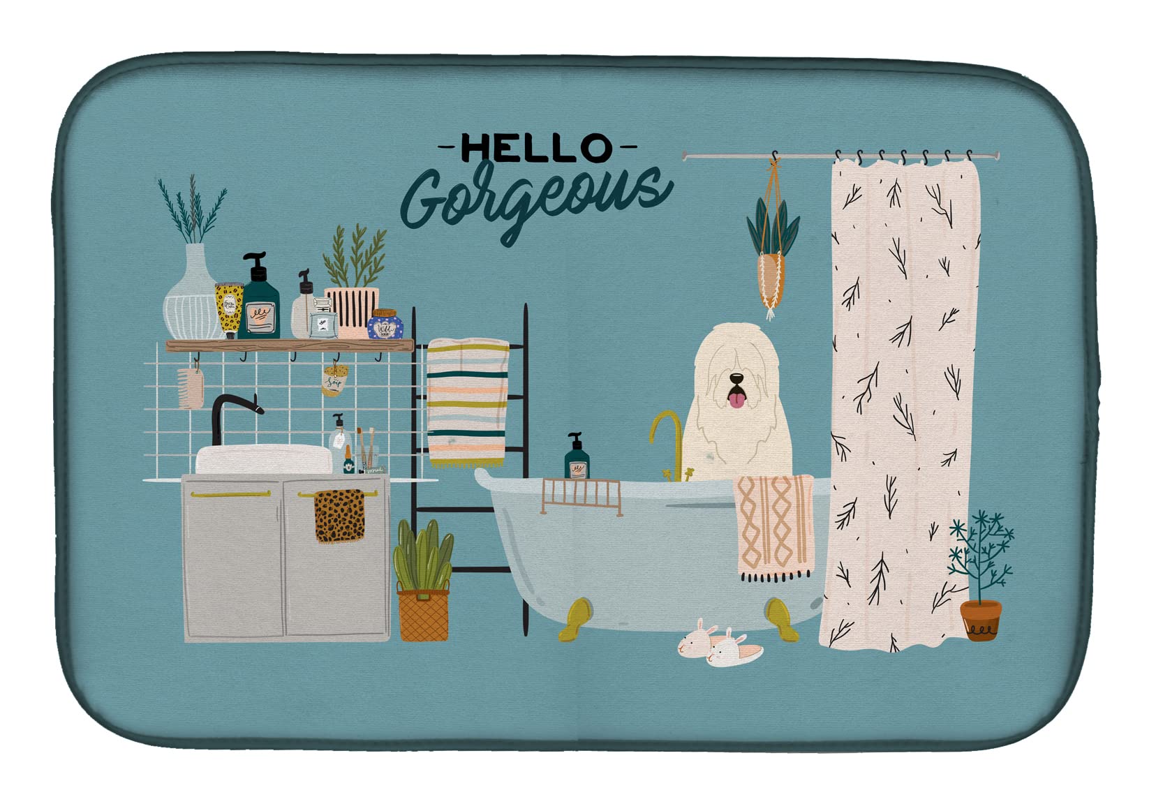 Absorbent Dish Drying Mat for Kitchen Counter - 14