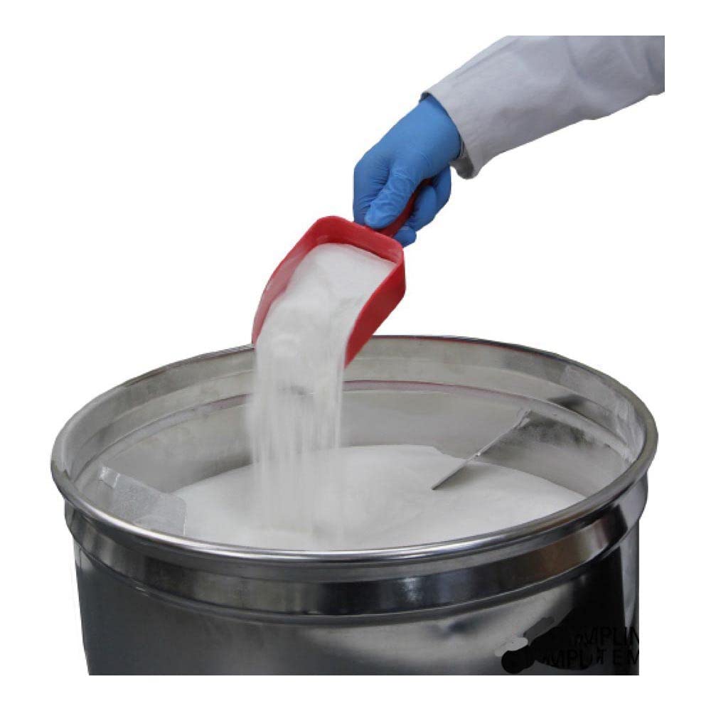 SteriWare 8045R-60 Disposable Red PharmaScoop, 60ml Non-Sterile Plastic Measuring Spoon - Pack of 100 Individually Bagged - Perfect for Pharmacy, Lab, Medical & Veterinary Use