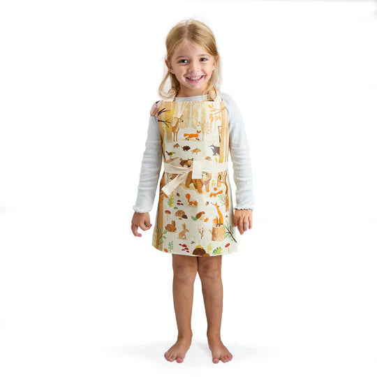 Forest Friends Apron - Cute Animal Print Kitchen Apron for Cooking, Baking & Grilling - Perfect Gift for Chefs & Home Cooks
