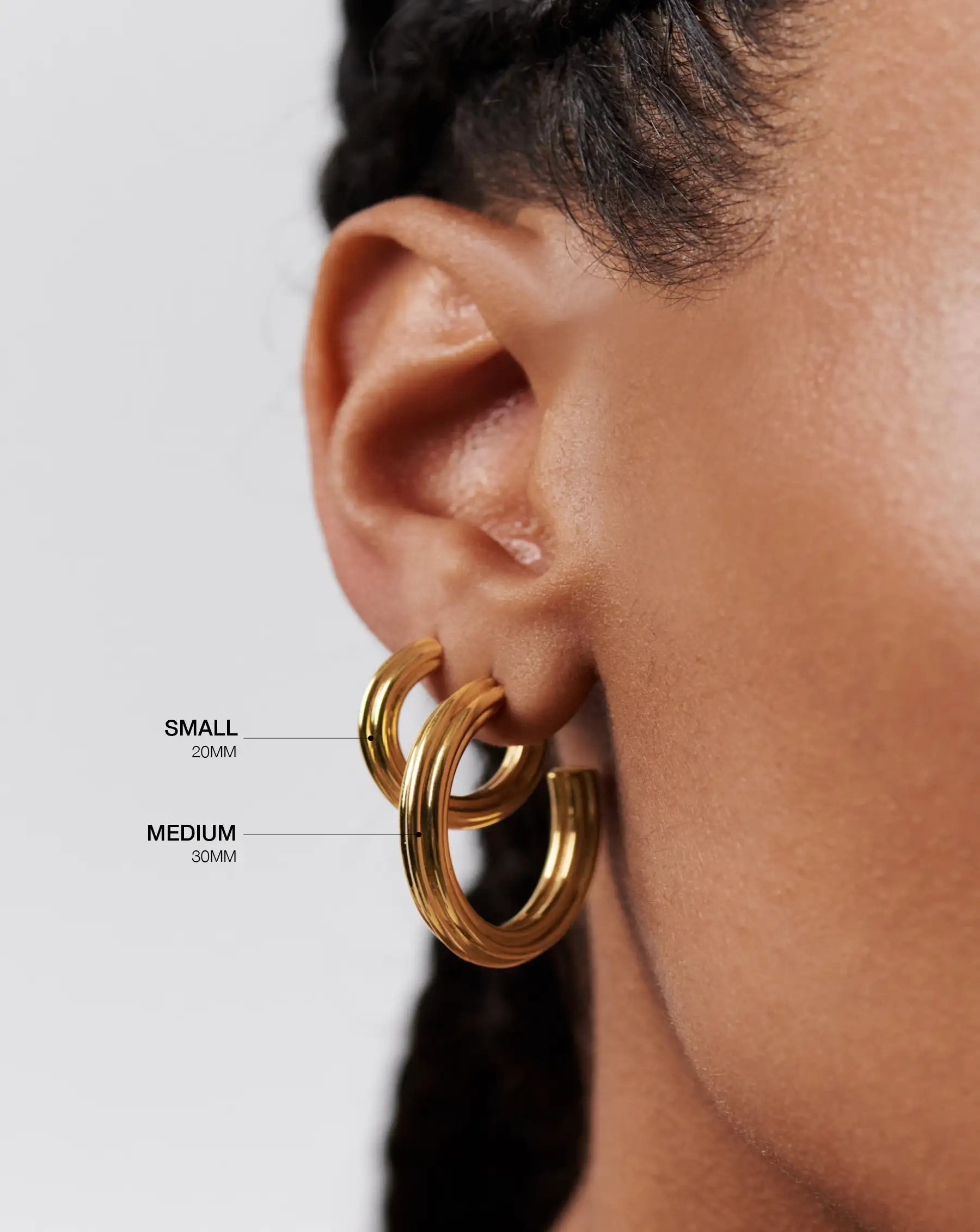18k Gold Plated Small Hoop Earrings for Women - Minimalist Dainty Everyday Jewelry - Perfect for Work, Date Night & Special Occasions