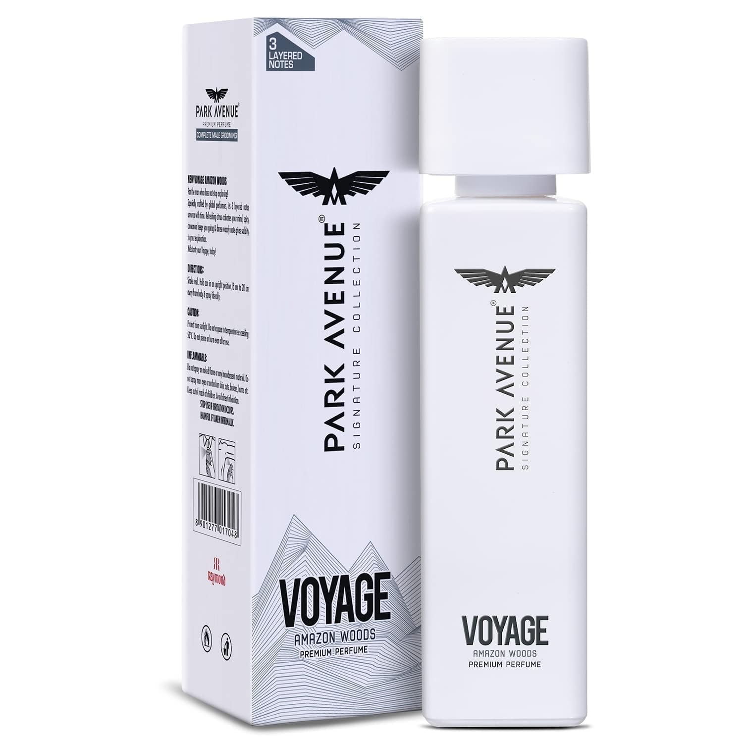 Park Avenue Men Voyage Amazon Woods Eau de Parfum, 120ml - Long Lasting Fragrance for Men, Day & Night Wear, Office & Date Night Cologne