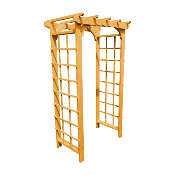 Premium Western Red Cedar Morgan Arbor - Natural Wood Garden Arch for Outdoor Weddings, Events & Landscaping | Durable & Weather-Resistant