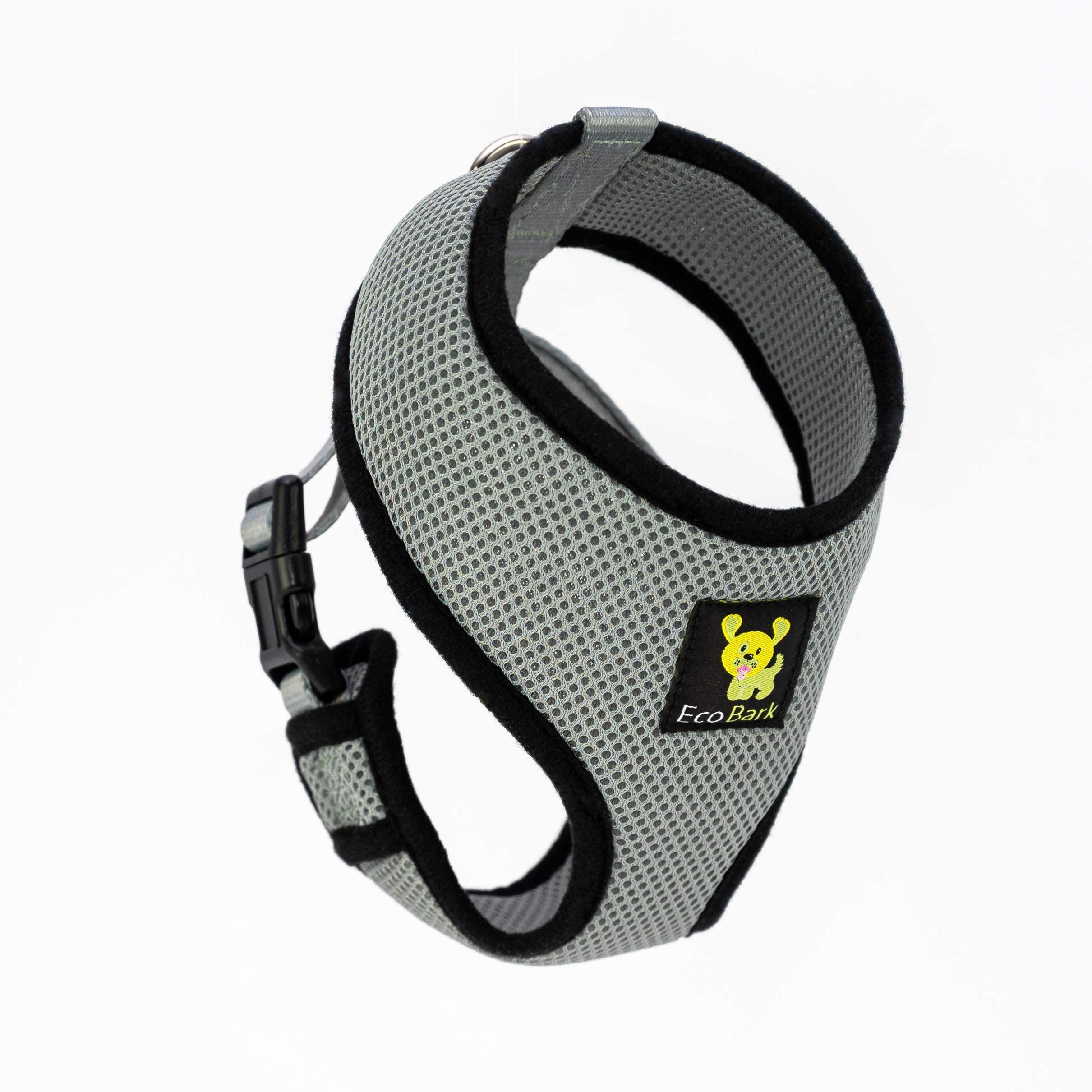 No-Pull Dog Harness with Soft Padded Vest - Breathable, Eco-Friendly Design for Medium to Large Dogs - Easy Control & Quick Release - Perfect for Walking, Hiking & Outdoor Adventures (Gray)