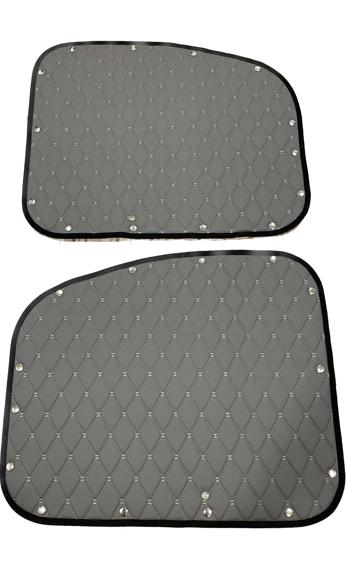 Freightliner Classic XL FLD 120 FLD 132 Sleeper Curtains - Set of 2 Gray Bunk Window Covers for Truck Cab Privacy & Sun Protection | Heavy Duty Semi Truck Accessories