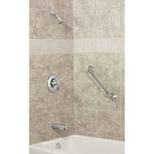Moen YG2818ORB 18-Inch Stainless Steel Bathroom Grab Bar - Oil-Rubbed Bronze Finish - ADA Compliant Safety Handle for Shower, Bathtub & Toilet - Secure Support for Elderly & Disabled (Transitional Design)