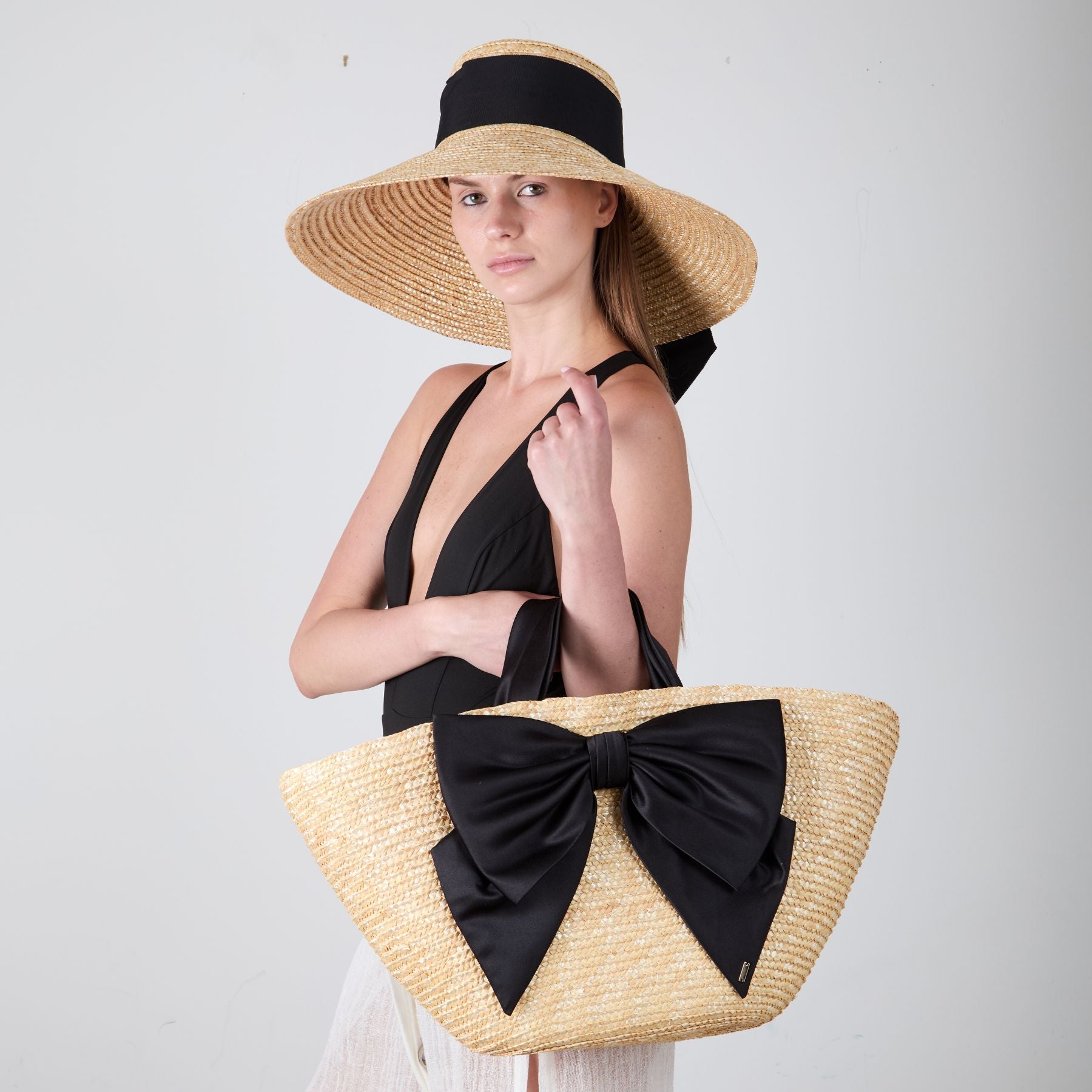 Mirabel Women's Wide Brim Sun Hat with Grosgrain Ribbon - UV Protection Summer Beach Hat for Outdoor, Travel & Gardening