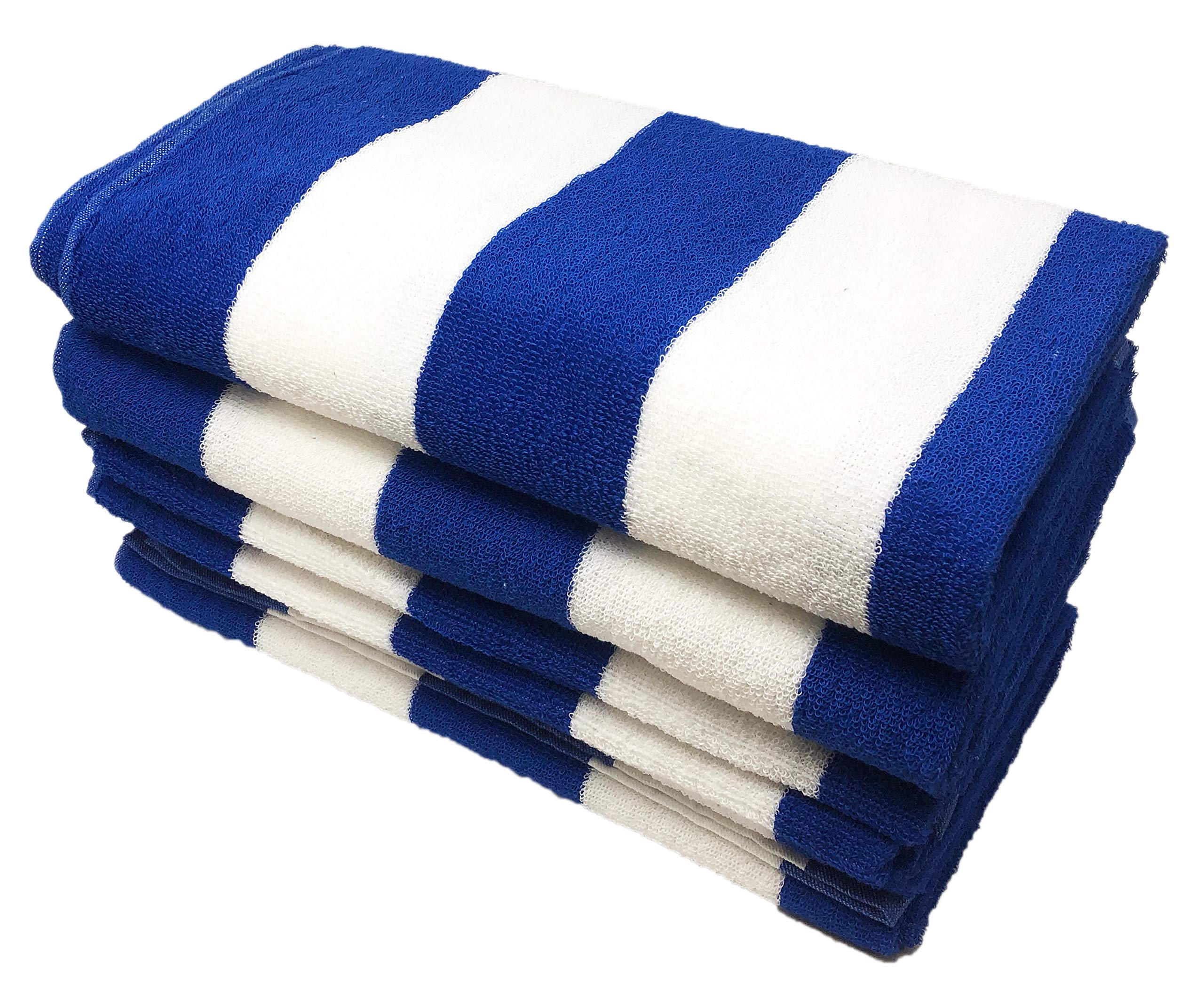 LavoHome Cabana Style Beach Towels - 4 Pack Striped Pool & Beach Towels 30