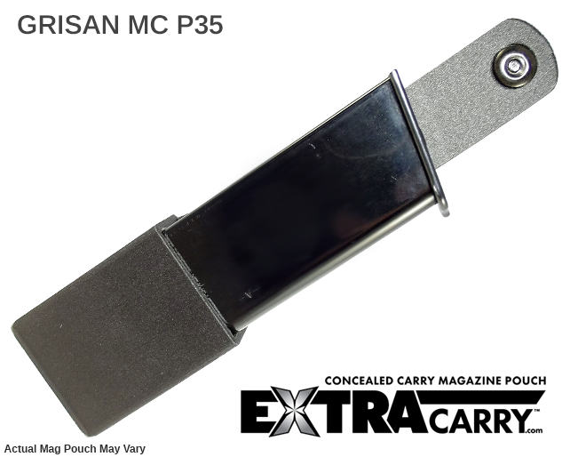 EAA Grisan MC P35 9mm 13 Round Magazine Pouch - Tactical Gun Accessory for Range Shooting & Concealed Carry