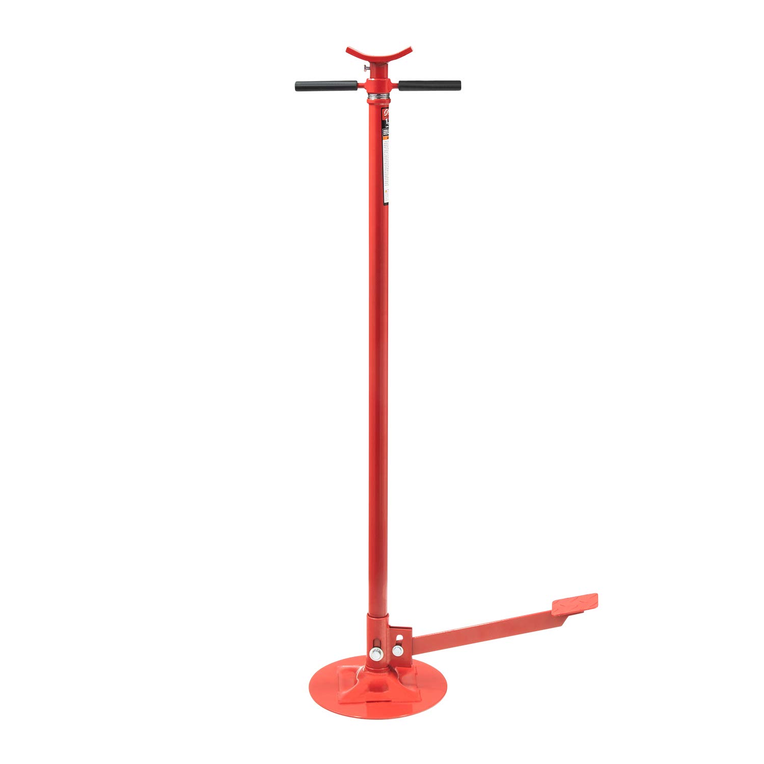 SUNEX TOOLS 6810A 3/4 Ton Underhoist Support Stand with Foot Pedal - Large Base, Bearing Mounted Spin Handle, Height Adjustment Under Load - Lightweight Automotive Jack Stand for Vehicle Repair & Maintenance in Garages & Workshops