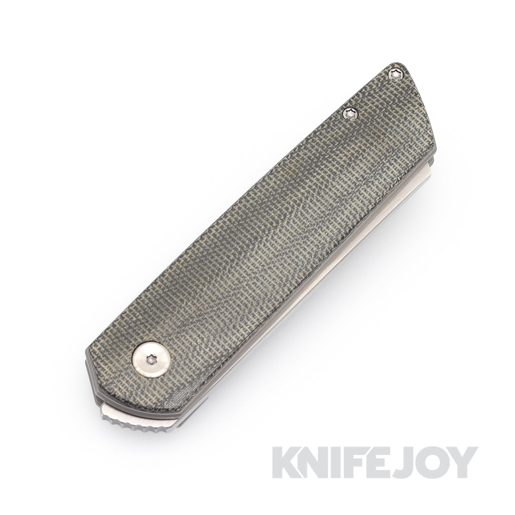 Brian Brown Knives Finch Liner Lock Pocket Knife - M390 Steel Satin Blade & Black Micarta Handles - EDC, Camping, Outdoor Survival Gear