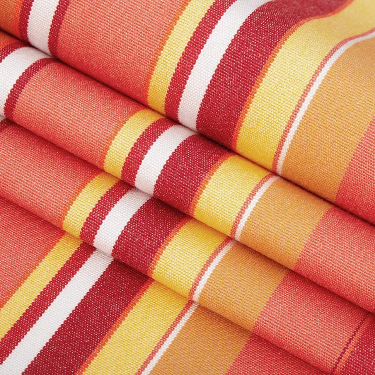Sunbrella Dolce Stripes Tufted Wicker Loveseat Cushion - Water-Resistant Outdoor Patio Furniture Cushion for Porch, Deck, and Garden Seating