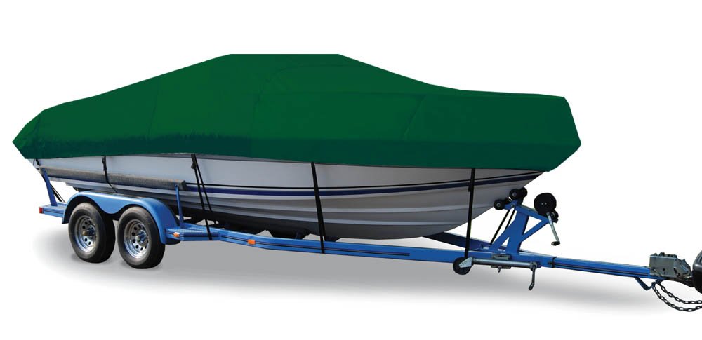 Taylor Made Products Trailerite Semi-Custom Boat Cover for V-Hull Cuddy Cabin Boats with Outboard Motor - Waterproof UV Protection for Trailering & Outdoor Storage