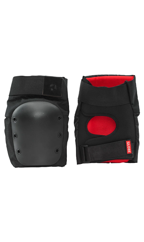 Globe Goodstock Knee Pads - Matte Black Protective Gear for Skateboarding, BMX & Extreme Sports | Durable Knee Protection for Riders & Athletes