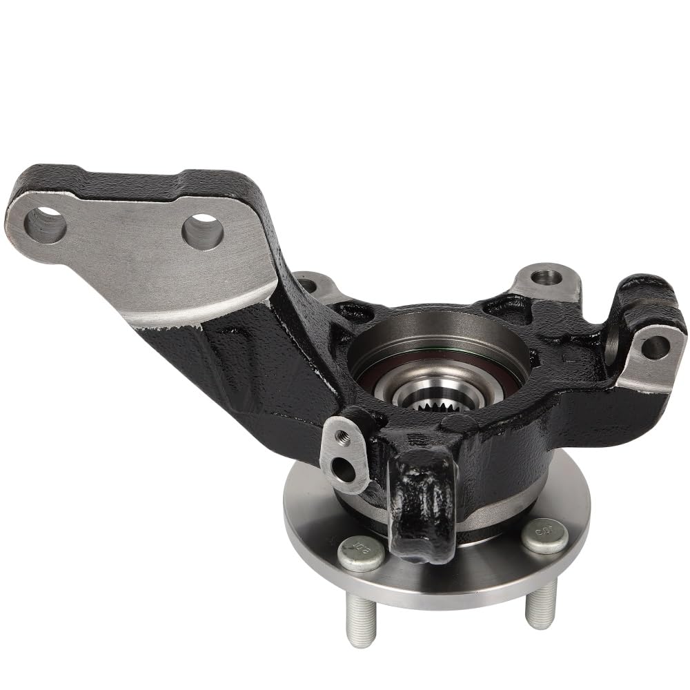 Nissan Versa Wheel Hub Bearing & Steering Knuckle Assembly - Front Driver Side Replacement for 2013-2019 Versa & 2014-2019 Versa Note - Direct Fit BR935009LK - Perfect for Smooth Ride & Steering Repair
