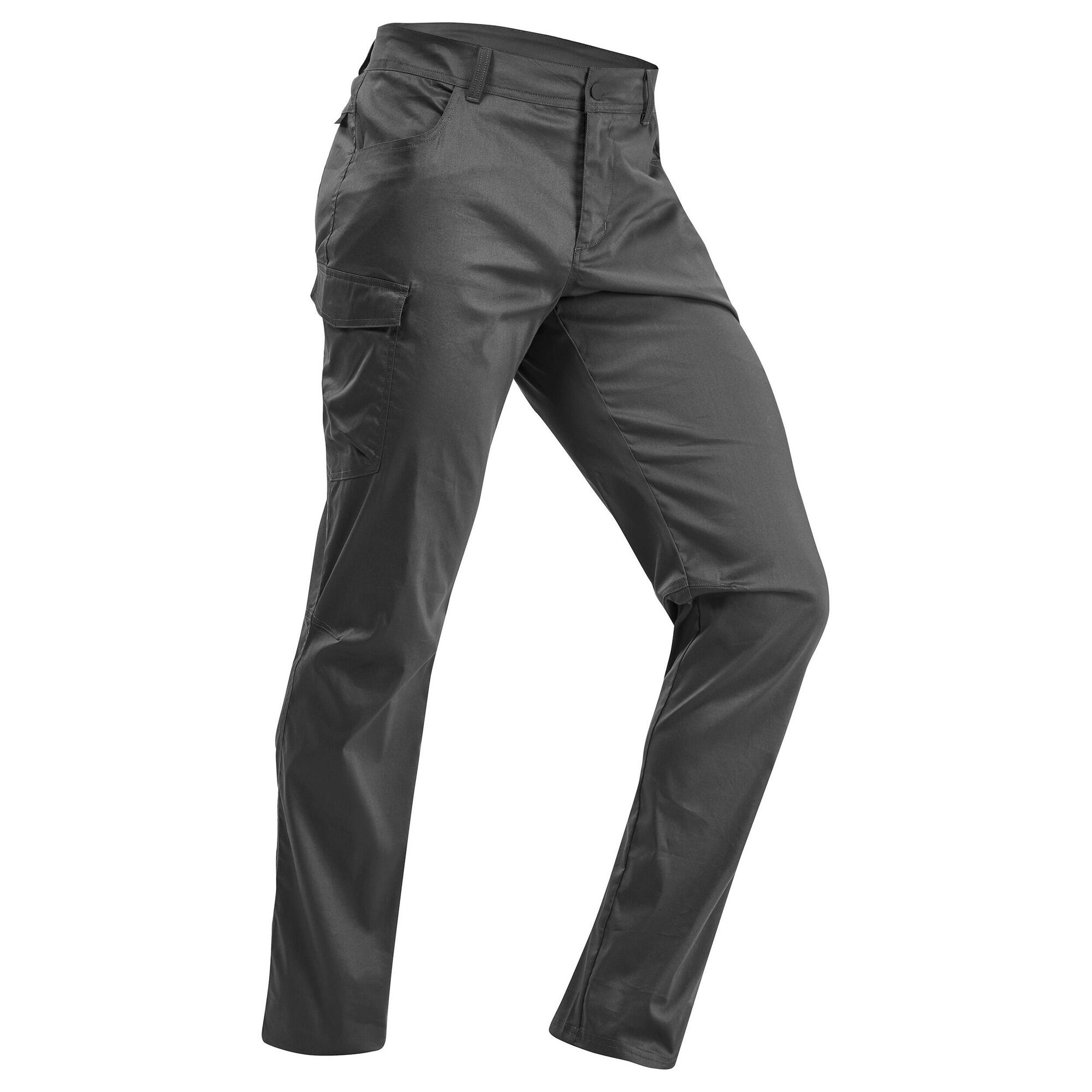 Quechua NH100 Men's Hiking Pants - Lightweight, Quick-Dry Outdoor Trekking Trousers for Camping & Mountain Climbing