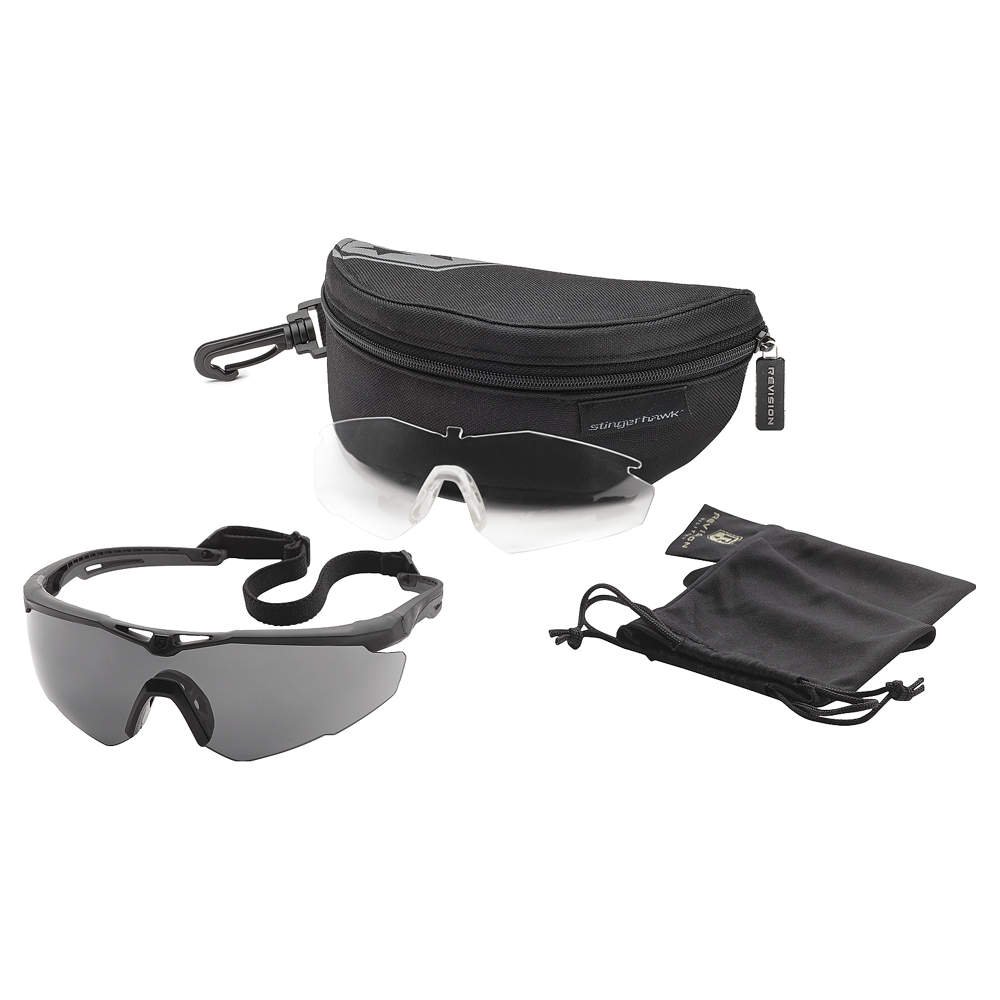 Revision Military StingerHawk Essential Kit - Tactical Ballistic Glasses with Anti-Fog Coating for Eye Protection | Perfect for Military, Law Enforcement & Outdoor Activities