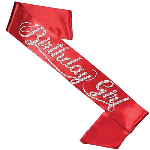 A: Rhinestone Birthday Girl (Red)