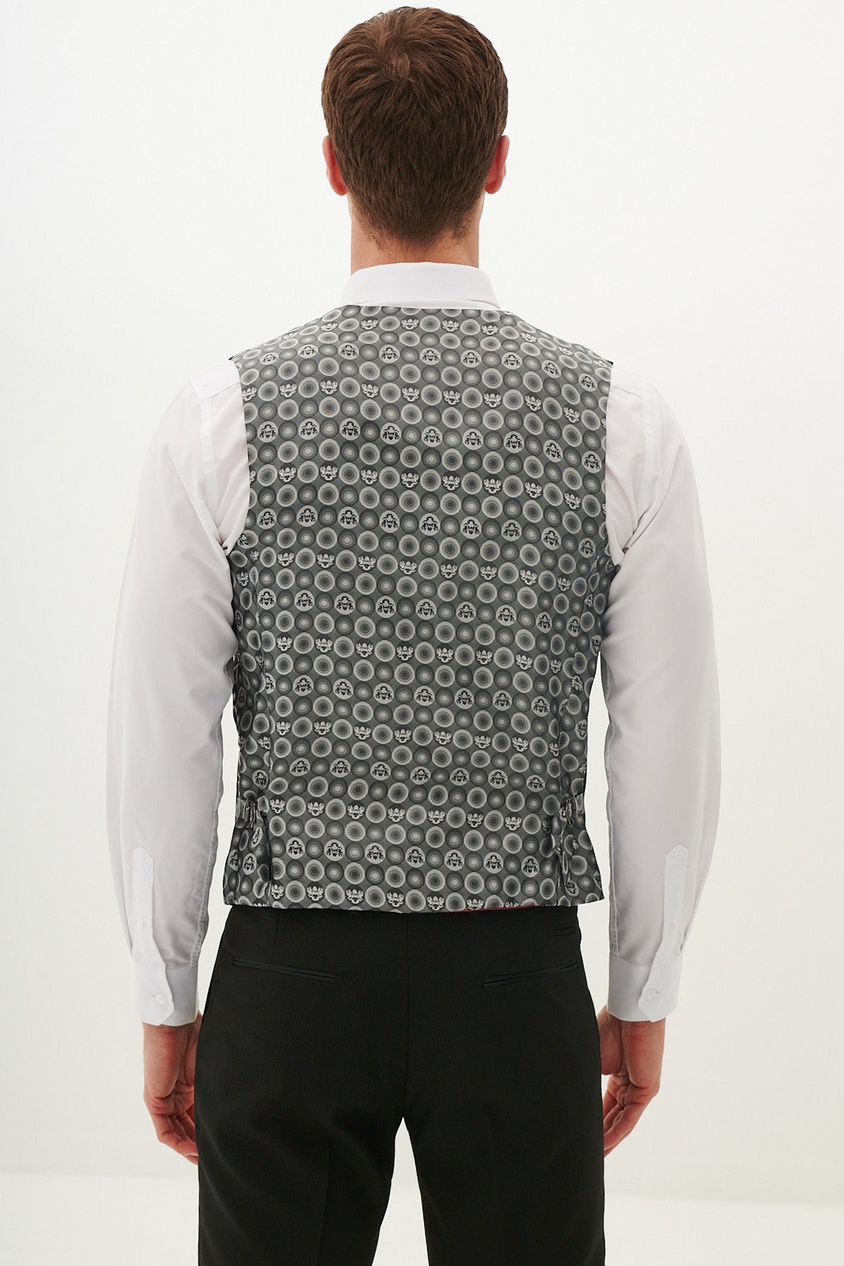 DALTON Black Diamond Waistcoat for Men - Stylish Formal Vest for Weddings, Business & Special Occasions