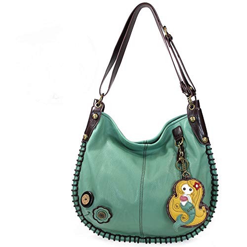 Turquoise Hobo With Mermaid Charm