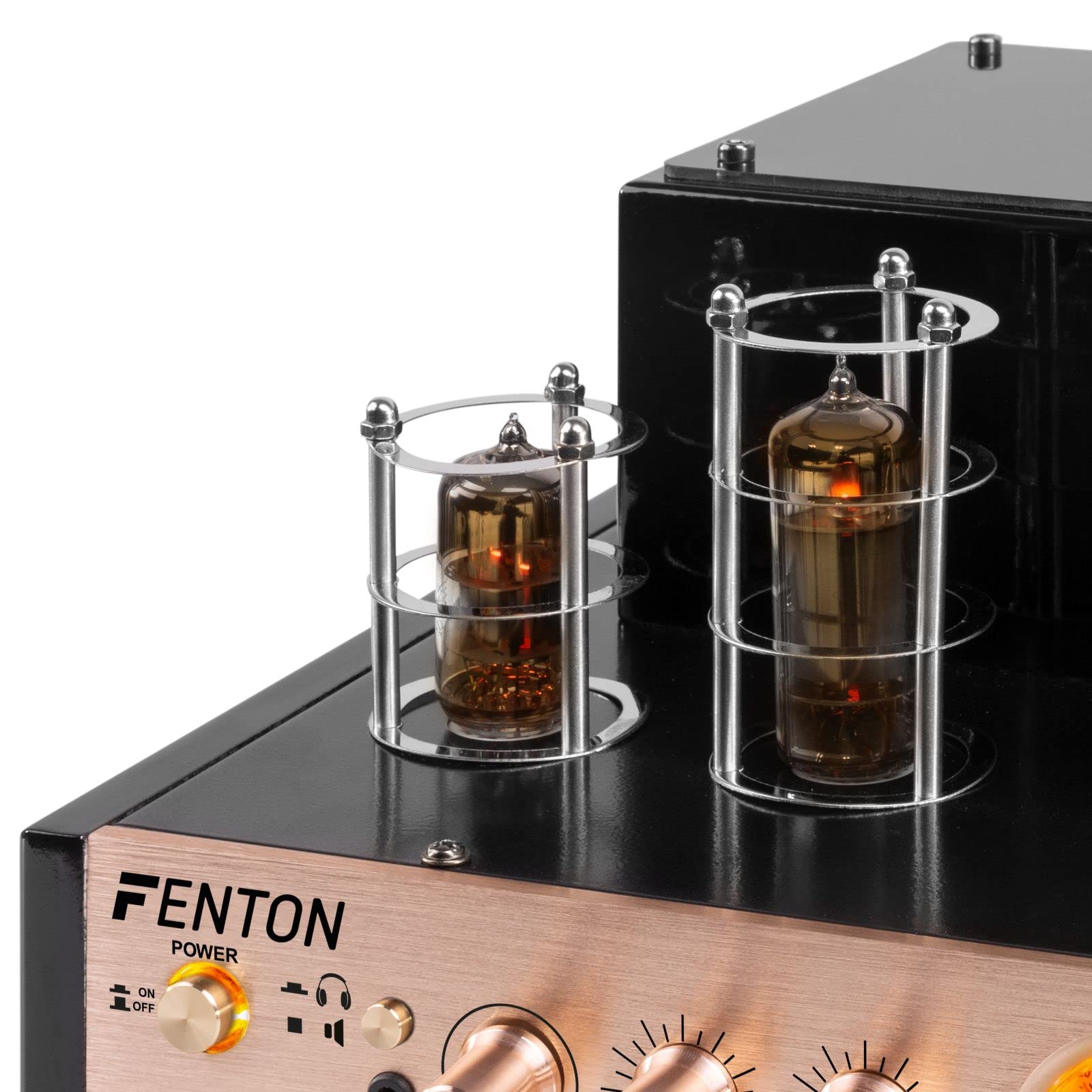Fenton HiFi Tube Amplifier with Bluetooth 5.0 - Premium Home Stereo Audio System for Vinyl Records & Wireless Streaming - Perfect for Living Room, Home Theater & Music Studio