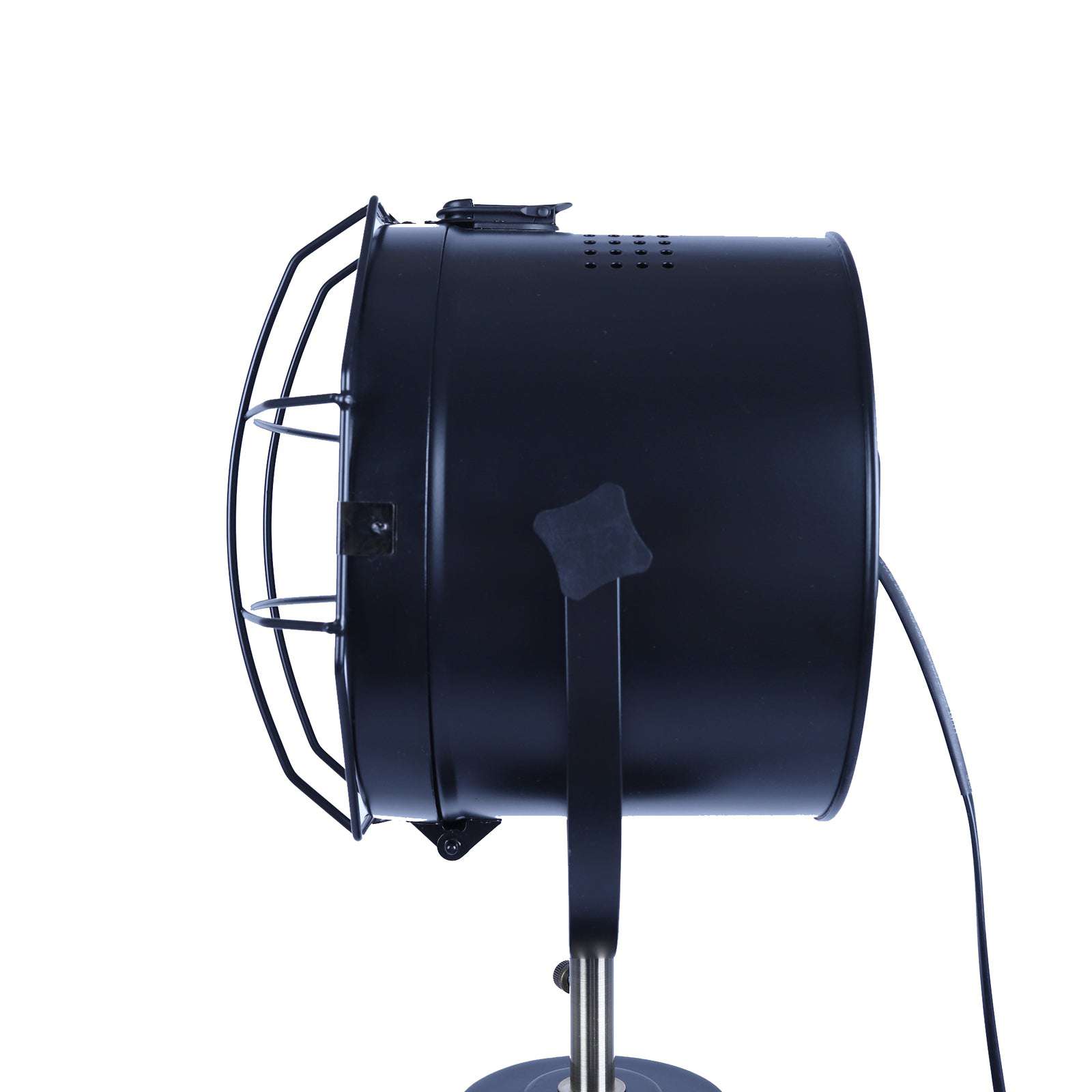 158cm Nautical Tripod Floor Lamp with Matte Black Head - Adjustable Spotlight for Living Room, Bedroom & Office Lighting | Modern Industrial Decor for Home & Workspace
