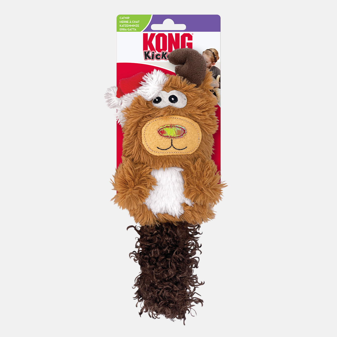 KONG Holiday Kickeroo Dog Toy - Durable Chew Toy for Small & Large Dogs, Perfect for Christmas & Festive Playtime