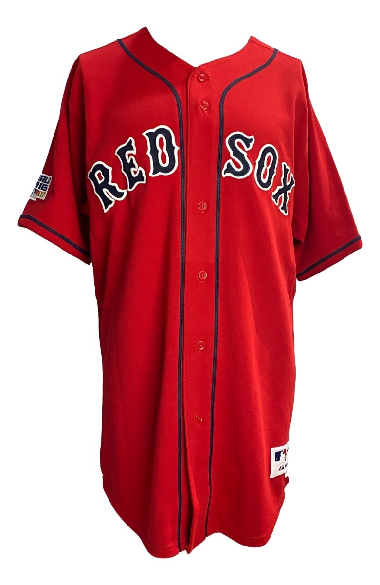 David Ortiz Autographed Boston Red Sox 2007 World Series Authentic Jersey - Majestic BAS ITP - Perfect for Collectors, Sports Memorabilia Displays, and Red Sox Fans