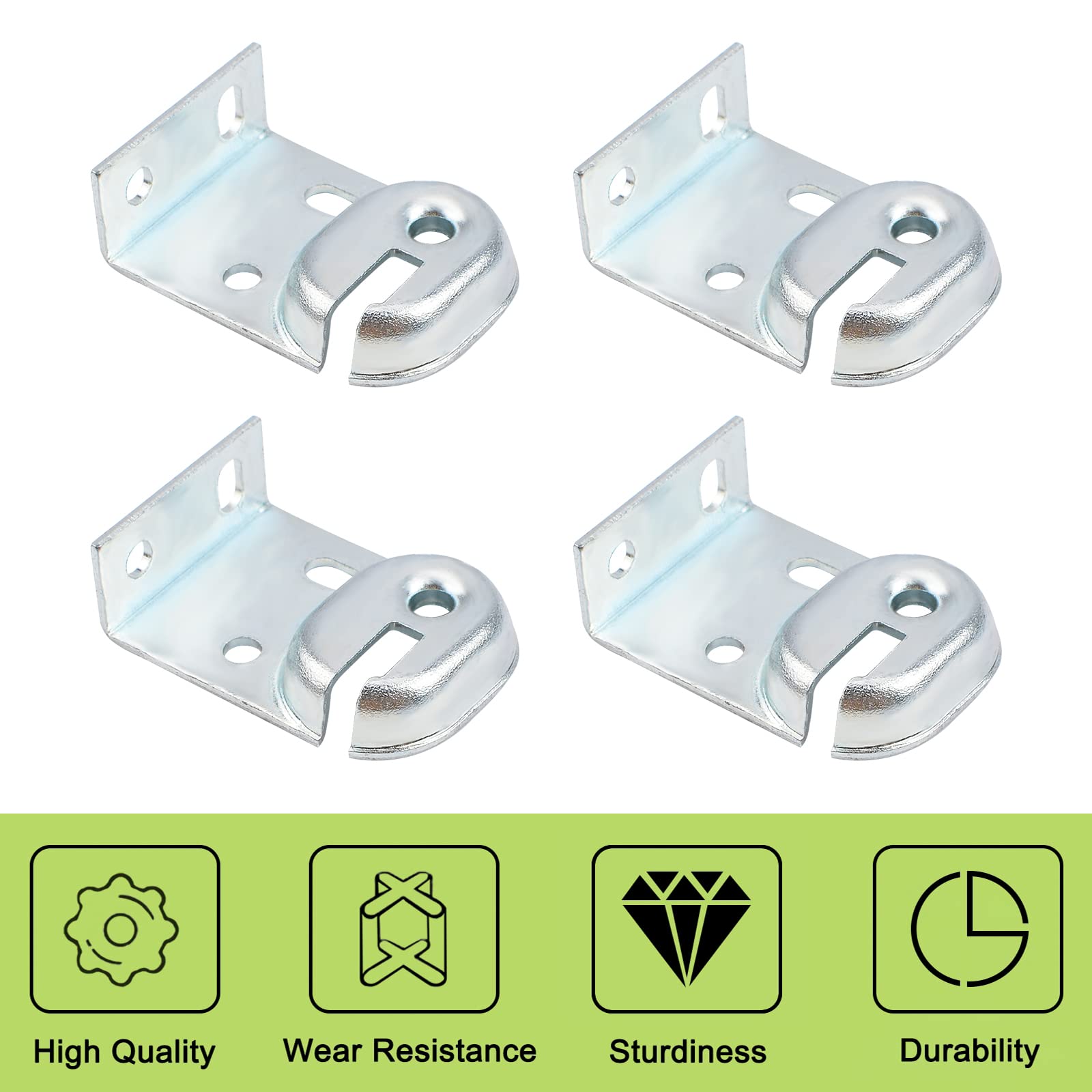 Heavy Duty Roller Shade Brackets - 2 Sets for Inside & Outside Mount, Multipurpose Window Blind Brackets for Sun Shades & Curtains - Perfect for Living Room, Bedroom, and Office Windows