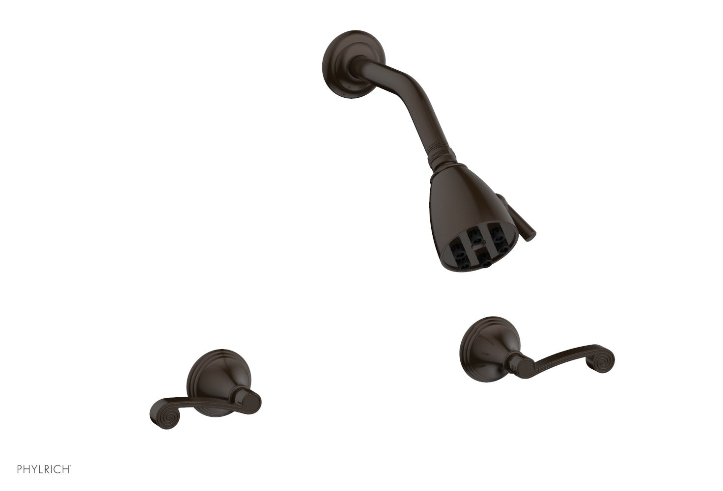 3RING Two Handle Shower Faucet Set D3206 - Brushed Nickel Bathroom Shower System for Modern Home Renovation | Perfect for Master Bath, Guest Bath & Spa-Like Shower Experience